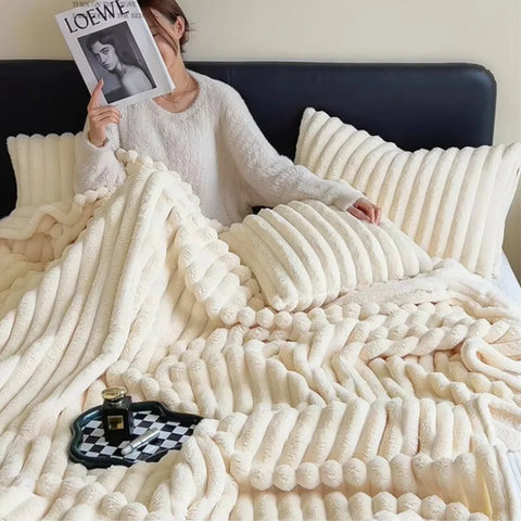 VelvetNest Throw Blanket for Bed and Sofa