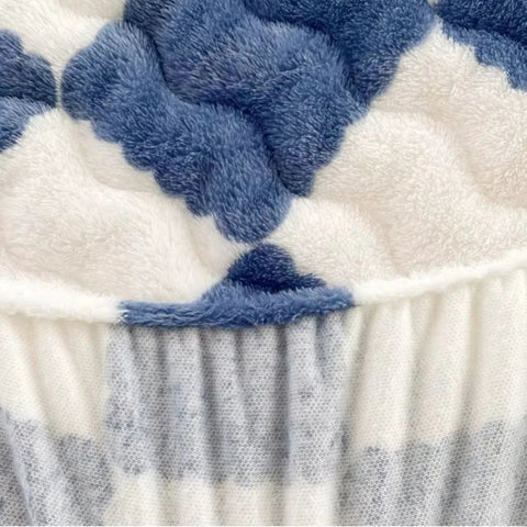 VelvetWarm Luxury Plaid Fitted Sheet