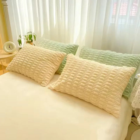 WarmNest Milk Fleece Duvet Cover