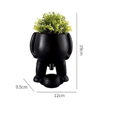 WhimsySprout Peeing Plant Pot